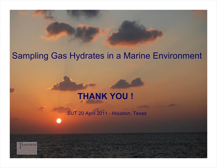 Sampling Gas Hydrates in the Marine Environment Techniques and Results